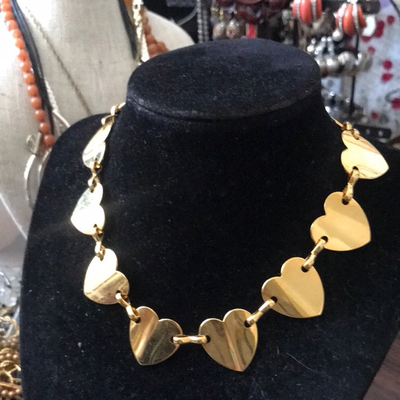 Gold Heart Necklace Larucci - Picture 1 of 2